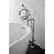 Aqua Vintage CCK8401DX Freestanding Tub Faucet with Supply Line, Stop Valve, Polished Chrome CCK8401DX - alternate 2